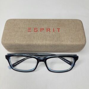 Esprit ET17434 Eyeglasses Frame Women's‎ Full Rim Rectangular Tortoise & Blue